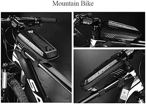 Vente en gros coque dure EVA antichoc sac de selle de vélo cadre avant support pour téléphone pochette de cyclisme étanche sacs de vélo boîtes - Product Image 2