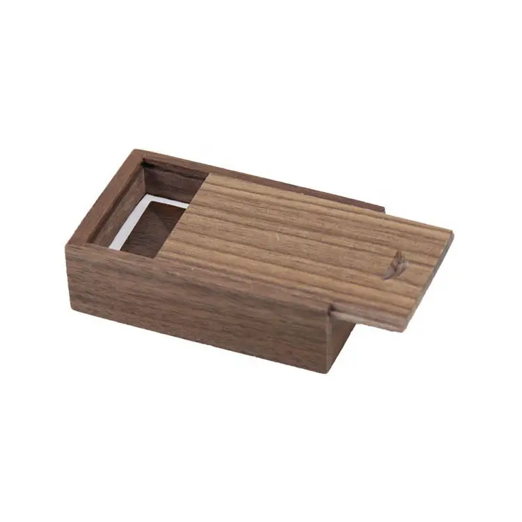 Einfache natürliche Farbe unvollendet Günstige Holzkiste Massivholz Schiebe deckel Kleine Geschenk box Verpackung