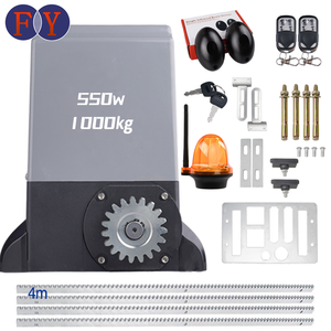 Kit de moteur d'ouverture de <span class=keywords><strong>portail</strong></span> coulissant de 4 mètres de Chine Design moderne 550W 1000kg 220v Ensemble d'ouverture de porte coulissante avec support de 8mm d'épaisseur 4 m - Product Image 1
