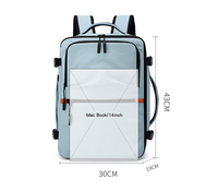 Sac à dos pour ordinateur portable imperméable, extensible avec grande capacité, léger et respirant, sac à dos professionnel