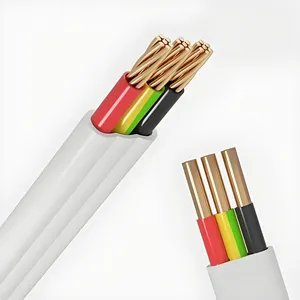 Cable Plano TPS de <span class=keywords><strong>3</strong></span> Núcleos, Cumple con AS/NZS, 450/750V, Doble y Tierra, Aislamiento de PVC, Cable Eléctrico Doméstico de Cobre, Plano y Flexible - Product Image 5
