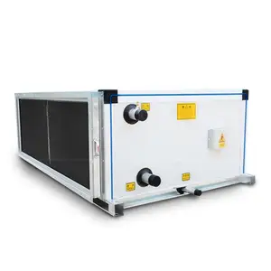 وحدات معالجة الهواء المثبتة بالسقف AHU لتدفق الهواء العالي مع أنظمة تبريد المياه بمبرد للهواء المُصدر KD(X)-12