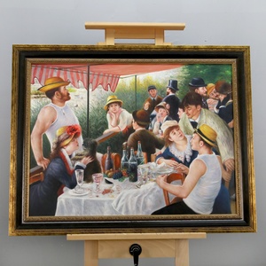 Reproduction peinte à la main déjeuner de la fête nautique par <span class=keywords><strong>Pierre</strong></span> <span class=keywords><strong>Auguste</strong></span> <span class=keywords><strong>Renoir</strong></span> peinture à l'huile à la main hôtel décor mur Art - Product Image 2