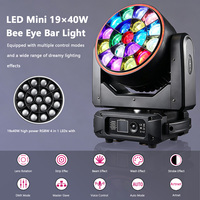 2 Projecteurs à Tête Mobile B-Eye Zoom 19x40W avec Contrôle Individuel des Pixels, Effets Macro Dynamiques Multiples CTO, Lumière DJ avec Flight Case