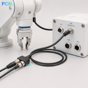 M8 4 针 A 编码 Y 型分线器传感器执行器电缆 母头转公头 IP67 22AWG 适用于 PLC 机器人传感器 工厂自动化 - Product Image 3