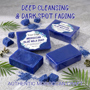 <span class=keywords><strong>Savon</strong></span> artisanal blanchissant et éclaircissant pour la peau, à base de Nila bleue marocaine, biologique, en gros, marque privée - Product Image 2