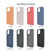 Offre Spéciale bébé peau doux au toucher anti-empreintes digitales antichoc liquide Silicone magnétique étui de téléphone portable pour iPhone 15 Pro Max 15 Plus
