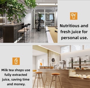 Extracteur <span class=keywords><strong>de</strong></span> jus commercial à froid à large goulot sans découpe pour légumes à fibres dures, ananas, gingembre - Product Image 3