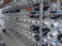 Düz gözlü Polyester yumuşak dokuma Sling bez kemer konteyner kaldırma Sling