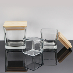 <span class=keywords><strong>Portacandele</strong></span> in <span class=keywords><strong>Vetro</strong></span> Quadrato Personalizzato da 10oz, Barattolo Vuoto di Lusso Riciclabile per Regali e Bomboniere di Natale, Pasqua e Matrimonio - Product Image 6