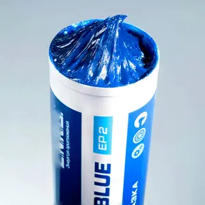 Populaire 400G Plastic Buis Cartridge Hoge Kwaliteit Multipurpose MP3 Blauw Hoge Temperatuur Lithium Basis Smeervet