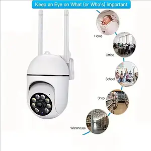 Telecamera di Sicurezza IP WiFi da Esterno Full HD con Sensore CMOS 3MP, Rilevamento Umano, Visione Notturna <span class=keywords><strong>e</strong></span> Audio per <span class=keywords><strong>Sorveglianza</strong></span> - Product Image 5