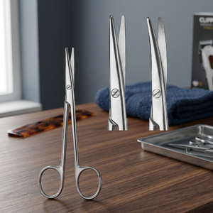 กรรไกรเมทเซนบาุม 145 มม. สแตนเลสสตีลพรีเมียม สีเงิน ยี่ห้อ Vitra Instruments รุ่น 2825 เครื่องมือทันตกรรม - Product Image 3