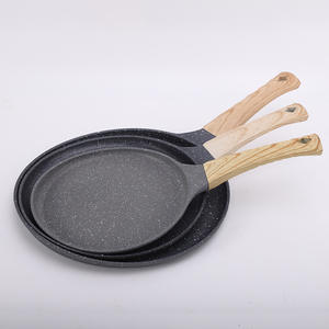 Poêle à crêpes en pierre de Maifan personnalisée, antiadhésive, pour steak, crêpes, œufs, usage domestique, corps en aluminium ZCAL0012 - Product Image 2