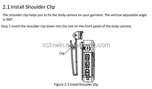10 मीटर नाइट विजन, ऑडियो वीडियो रिकॉर्डर, वाई-फाई/4 जी/जीपीएस/जीपीएस के साथ पहने कैमरा - Product Image 3