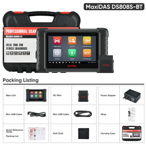 Autel MaxiDAS DS808S BT, equipo de herramientas de diagnóstico de coche profesional con Mini VCI, herramientas universales de escáner OBD2 para vehículos diésel - Product Image 6