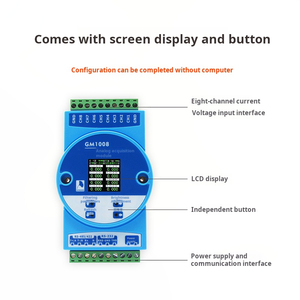 Ván Ginkgo gm1008 8-kênh tín hiệu <span class=keywords><strong>analog</strong></span> mua lại mô-đun, RS485 thông tin liên lạc, 0-5V/10V điện áp mua lại - Product Image 3
