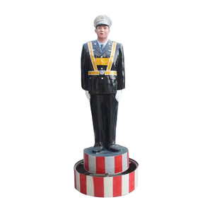 Traffic Simulation Police Dummy Plastic Reflective Sheeting Floor Standing For Road Safety Control - Product Image 4