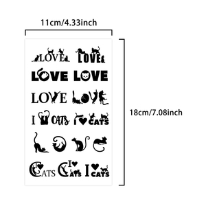 Divertente <span class=keywords><strong>gatto</strong></span> tatuaggio temporaneo tatuaggio Semi-permanente impermeabile e anti-sudore della durata <span class=keywords><strong>di</strong></span> 2 settimane realistico tatuaggio adesivi a base <span class=keywords><strong>di</strong></span> erbe - Product Image 3