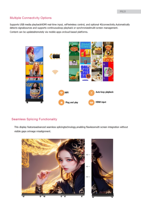 Écran d'affichage LED intérieur ultra-fin P1.86 P2.5, écran LED portable, affichage numérique, écran publicitaire