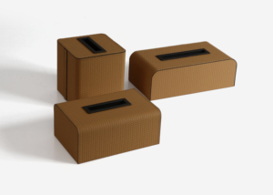 Caja de pañuelos de cuero Z-80 para coche, soporte personalizado para escritorio de Hotel, restaurante, interior y exterior, respetuoso con el medio ambiente - Product Image 4