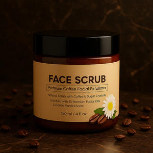 Gommage visage au miel et au café, fabrication OEM, produits chimiques et gommage visage aromatique au lait, nettoyant et hydratant - Product Image 4