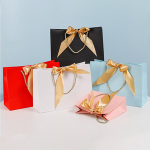 <span class=keywords><strong>Sac</strong></span> en papier <span class=keywords><strong>kraft</strong></span> <span class=keywords><strong>personnalisé</strong></span> de luxe avec nœud papillon imprimé, estampage à chaud, pour cadeaux de <span class=keywords><strong>mariage</strong></span>, bijoux, cosmétiques, <span class=keywords><strong>sac</strong></span> de shopping avec logo en ruban - Product Image 4