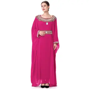 Dress Dresses Dresses OEM Services Hot Selling High Grade Women's Chiffon Dress Muslim Long Sleeved Dresses Abaya Women Muslim Dress