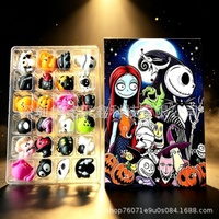 Offre Spéciale Calendrier de l'Avent de la Veille d'Halloween Boîte Mystère Décoration en Verre Jouet Créatif Fantôme de Dessin Animé 14 ans et plus Fabriqué au Guangdong