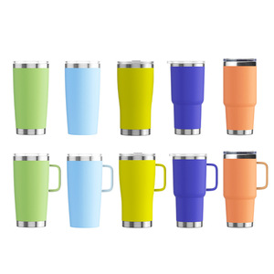 Stainless Steel <b>Insulated</b> <b>Mug</b> 20oz With Handle Thermal Coffee Cup For Home Car Office Outdoor Travel Use - Product Image 4