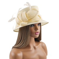 Nouveau Chapeau Fascinateur de Mode Festive, Chapeau d'Église de Luxe en Sinamay à Nœud Papillon, Nouveau Filet à Cheveux, Cadeau pour Femmes, Fête, Danse, Décoration