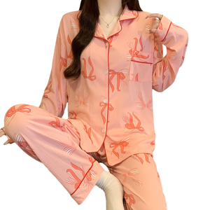 Nuevos pantalones casuales cómodos de manga larga de otoño para <span class=keywords><strong>mujer</strong></span> Premium Sweet <span class=keywords><strong>Homewear</strong></span> - Product Image 1