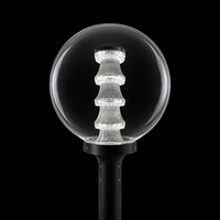Lampe d'extérieur moderne en verre, étanche, pour allée de jardin, patio, cour, villa, décoration paysagère