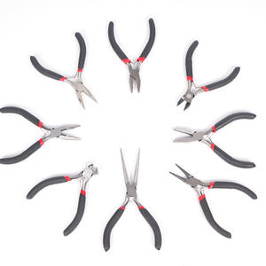Juego de alicates para joyería Xinrui de 8 piezas, mango de plástico chapado en acero 45 para herramientas de fabricación de joyería DIY, varios tamaños - Product Image 4