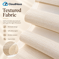 Stores enrouleurs sur mesure en tissu épais, beige, filtrant la lumière du jour, avec télécommande, pour le traitement des fenêtres de salon moderne, intérieur