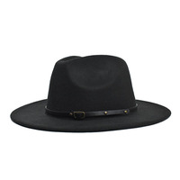 Haute Qualité Couleur Unie Classique Quotidien Coton Plat Chapeau De Fête Chapeau De Cowboy De Mode