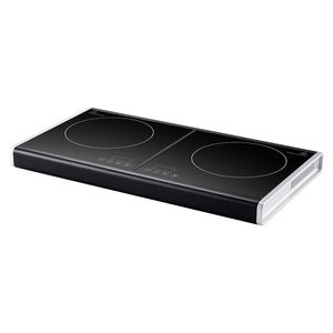 Cuisinière infrarouge électrique Portable Double 3000 <span class=keywords><strong>Watt</strong></span> avec commande tactile 2 brûleurs Cuisinière en céramique argentée pour usage domestique - Product Image 6