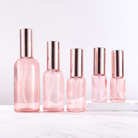 Flacon en verre avec compte-gouttes et pulvérisateur pour huile essentielle, soin de la peau, luxe, rose, 1 oz, 10 ml, 20 ml, 30 ml, 50 ml, 100 ml