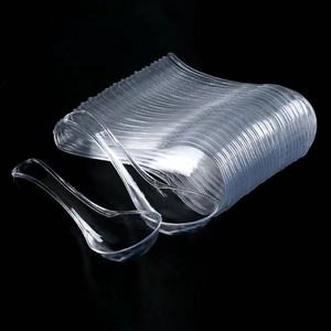 Isposable-cuchara de plástico transparente para sopa, postre, comida rápida - Product Image 6