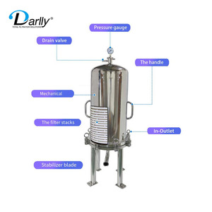 Para carcasa <span class=keywords><strong>de</strong></span> filtro lenticular <span class=keywords><strong>de</strong></span> acero inoxidable <span class=keywords><strong>de</strong></span> 16 pulgadas ISO9001:2015 filtros <span class=keywords><strong>de</strong></span> <span class=keywords><strong>membrana</strong></span> fabricados a medida certificados vino cerveza - Product Image 4