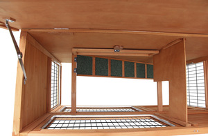 Jaula de Madera para Conejos con Diseño Floral, Gallinero Ecológico Resistente a la Lluvia, Caseta de Lujo para Mascotas de Exterior, <span class=keywords><strong>Casa</strong></span> de Madera Sólida para Conejos y <span class=keywords><strong>Animales</strong></span> Pequeños - Product Image 5