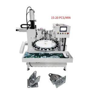 PK-SA001 Fabriek Koffer Caster Assemblage Machine 15-20 Stuks/min 2 "2.5" 3 "4" 5 "6" 8 "Caster Assemblage Machine