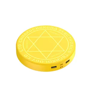 10000mAh Large Capacity 10W PD QC Qi USB A Type C Fast Quick Charging Portable Magic Circle Wireless Highly Demanded Power Bank