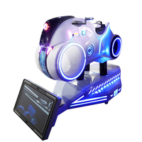 Équipement de boîte VR de parc d'attractions, réalité virtuelle, simulateur de conduite de moto, Machine 9D Vr, prix de la machine de jeu de moto