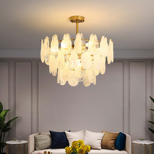 Lampadario Moderno di Lusso per Soggiorno, Soffitto Alto, Design Creativo per Villa, Hotel, Ristorante, Camera da Letto, Lampadario in Vetro - Product Image 3