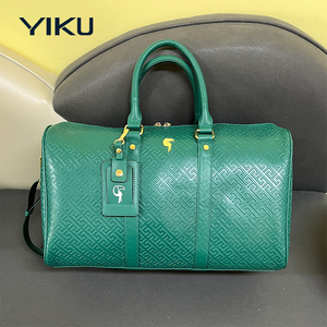 Bolsos de Lona de Lujo Hechos a Mano para Viajes de Negocios al Por Mayor, Bolsas de Viaje de Fin de Semana Impermeables de Cuero PU Personalizadas para Hombre - Product Image 1