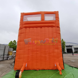 Outdoor commercial party jumpers bounce house toboggan gonflable inflatable fire station <b>slide</b> for kids - Product Image 6