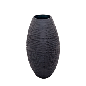 Vaso in Vetro Texturizzato, Decorazione Moderna per la Casa, Superficie Scolpita, Vaso Decorativo per Fiori da Soggiorno - Product Image 3