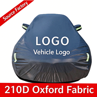 Tapis de voiture universels épais en Oxford noir, protection intégrale pour toutes les saisons, protection contre le soleil, la pluie et la grêle, protection intégrale du véhicule