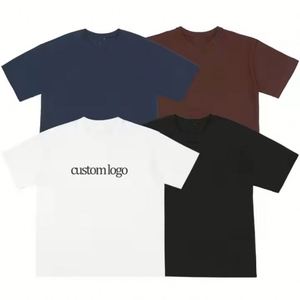 เสื้อยืดผ้าฝ้ายโอเวอร์ไซส์สำหรับผู้ชาย, เสื้อยืดลำลอง250gsm ลายกราฟิก - Product Image 6